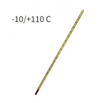 Thermometer, -10/+110 C, mit Spiritus gefüllt