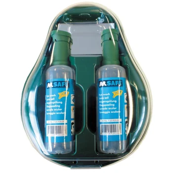 OXXA Bravis 5920 Wandhalter mit 2 Augenspülflaschen à 500 ml und Spiegel
