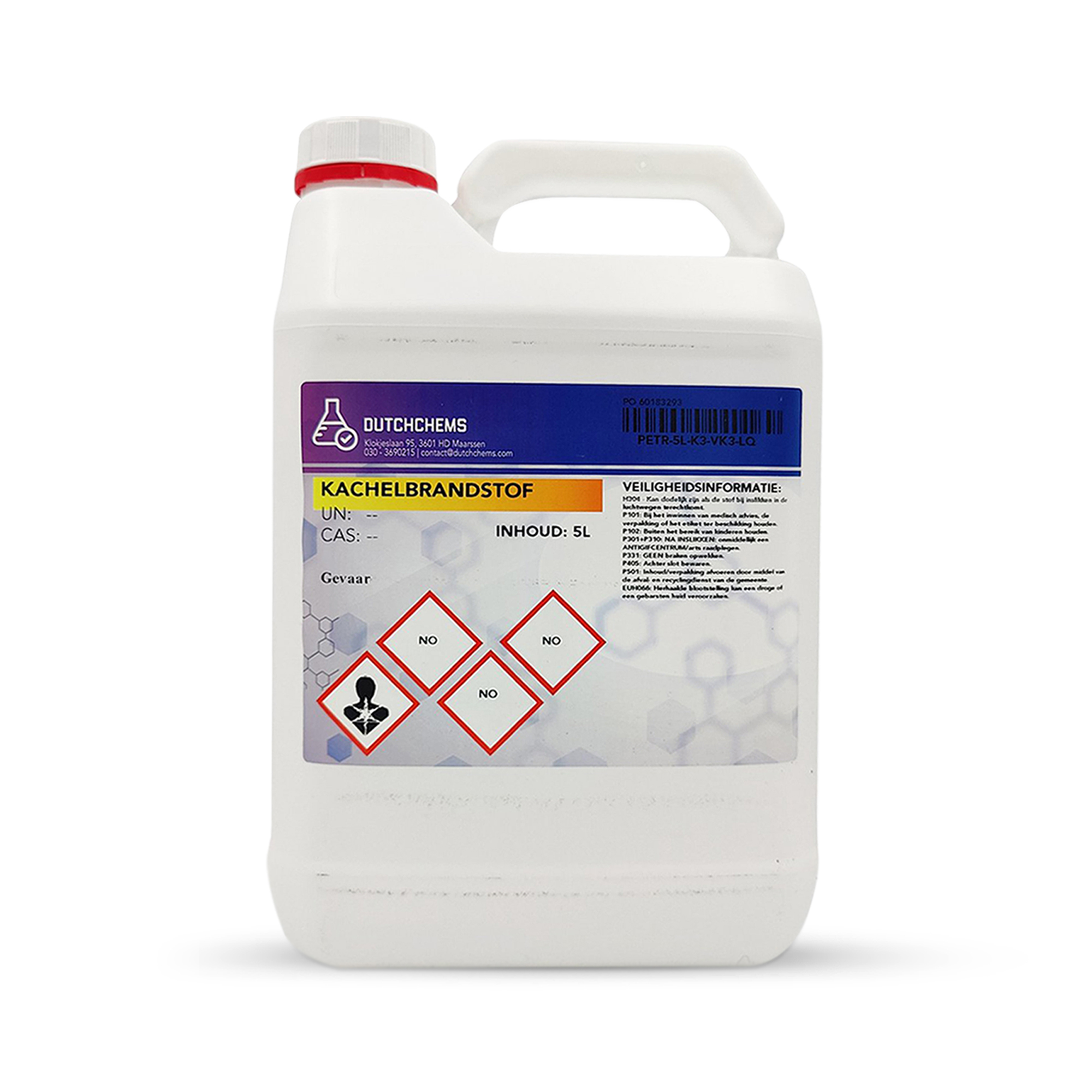 5L Jerrycan met kachelbrandstof geurarme petroleum