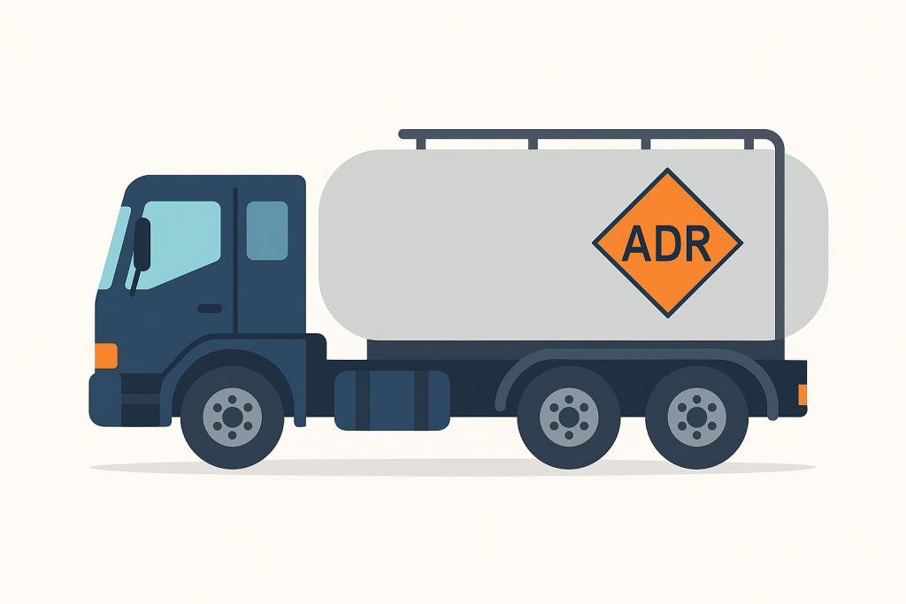Illustratives Bild eines ADR-LKW