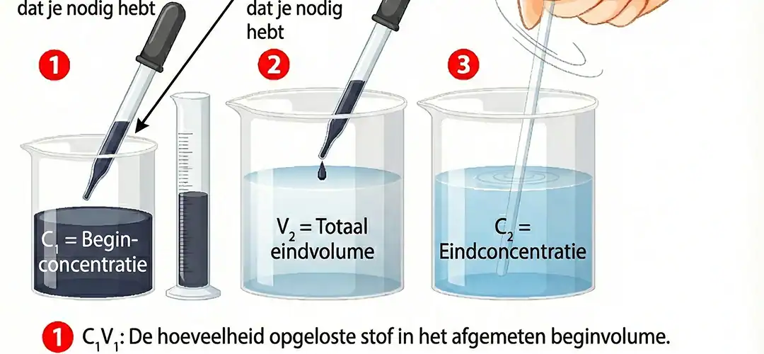 Anleitung zum Verdünnen der Lösung