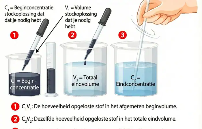 Wie man in der Chemie eine Lösung verdünnt (Schritt-für-Schritt-Erklärung mit Beispielen)