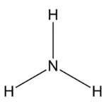 Molekülformel von Ammoniak NH3