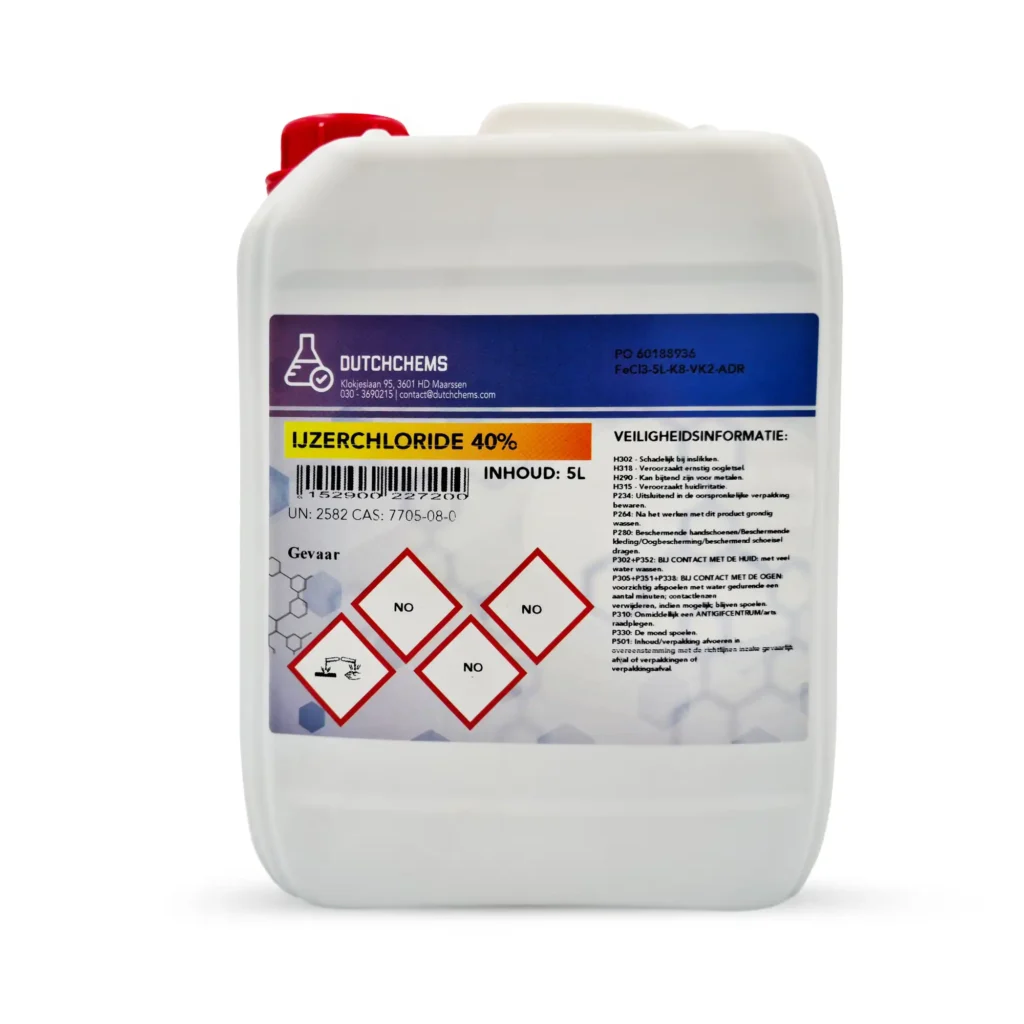 DutchChems Eisenchlorid 40 Prozent 5 Liter