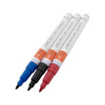 Blaue, schwarze und rote Labormarker zum Schreiben und Beschriften; Ideal für den professionellen Laboreinsatz.
