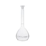 Hochwertiger Glasbodenkolben für chemische Experimente und den Laborgebrauch.
