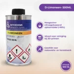 D-Limonene 500 ml Lösungsmittel von DutchChems mit Anwendungen für 3D-Druck und Reparaturarbeiten