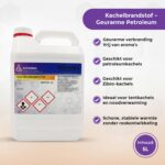 Infografik mit den Vorteilen von 5 l geruchsarmem Ofenbrennstoff