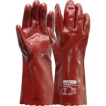 Rote PVC-Handschuhe: Ölbeständige und schützende Arbeitshandschuhe in verschiedenen Längen – Bild 2