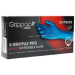X-Grippaz Pro 44-570 - Premium-Nitril-Einweghandschuhe - Puderfrei - 50 Stück - Größen S, M, L, XL, XXL, 3XL